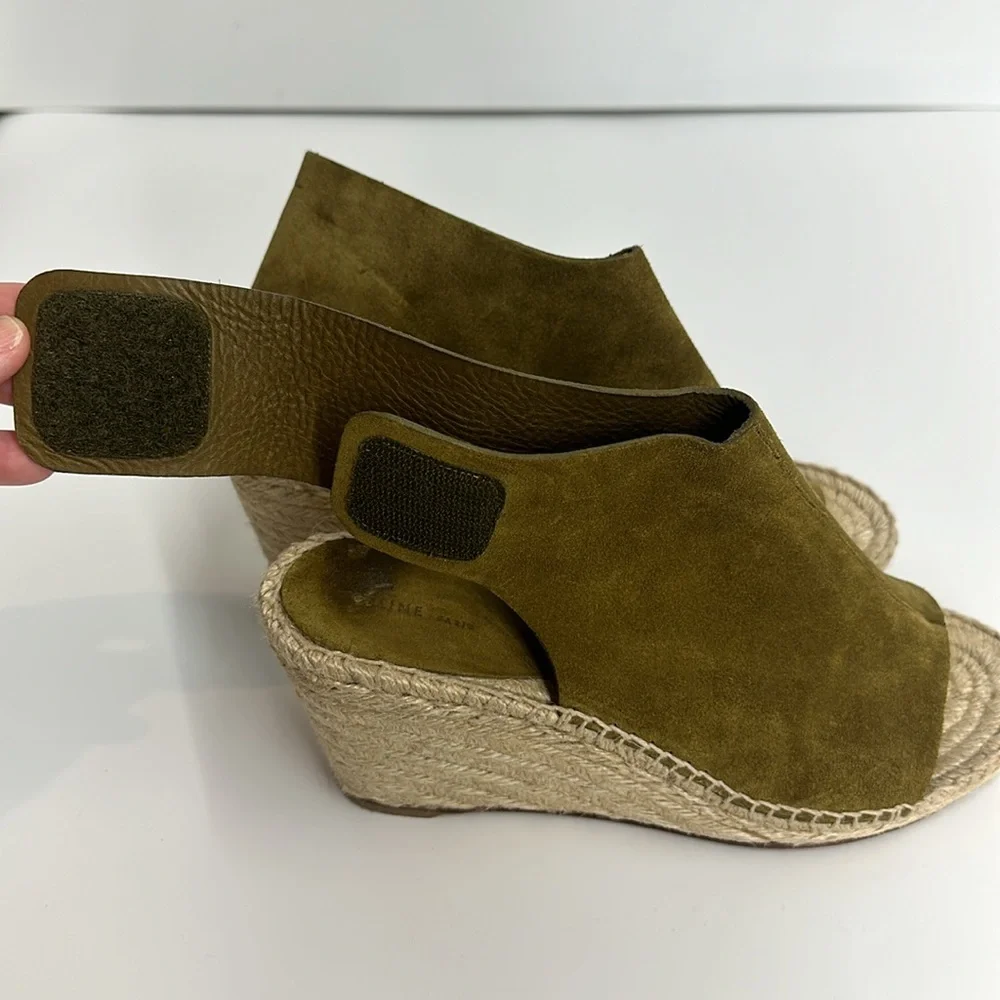 CELINE WEDGE ESPADRILLE SANDALS - Picture 7 of 14